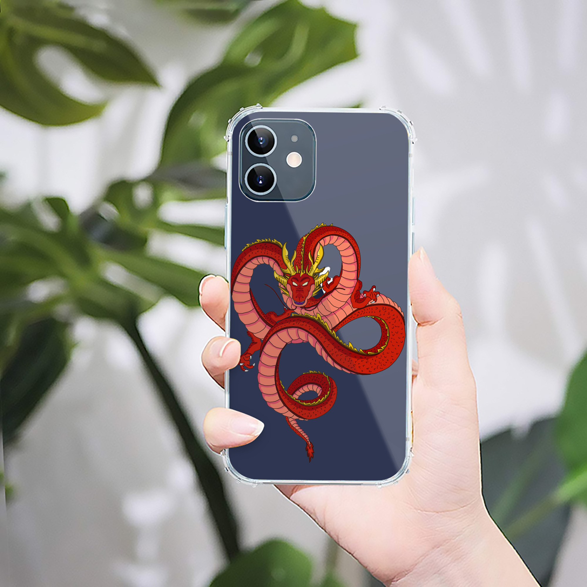 （画像用） ドラゴンボール 神龍 シェンロン DRAGON BALL Shenron 【iPhone 12シリーズ対応】透明スマホケース（クリアソフトケース）